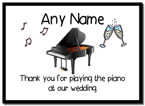 Thank You For Playing The Piano At Our Wedding Placemat