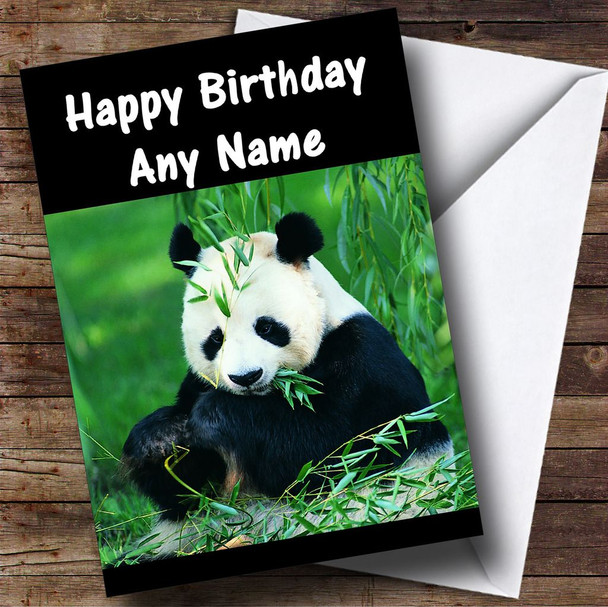 Panda Customised Birthday Card