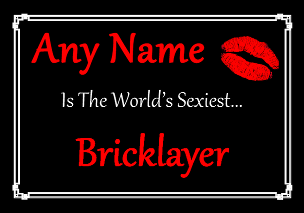 Bricklayer World's Sexiest Placemat
