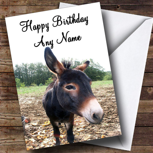 Donkey Customised Birthday Card