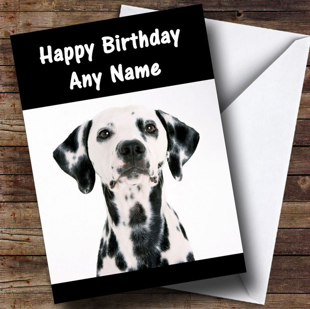Beautiful Dalmatian Dog Customised Birthday Card