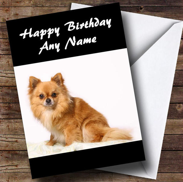Little Chihuahua Dog Customised Birthday Card