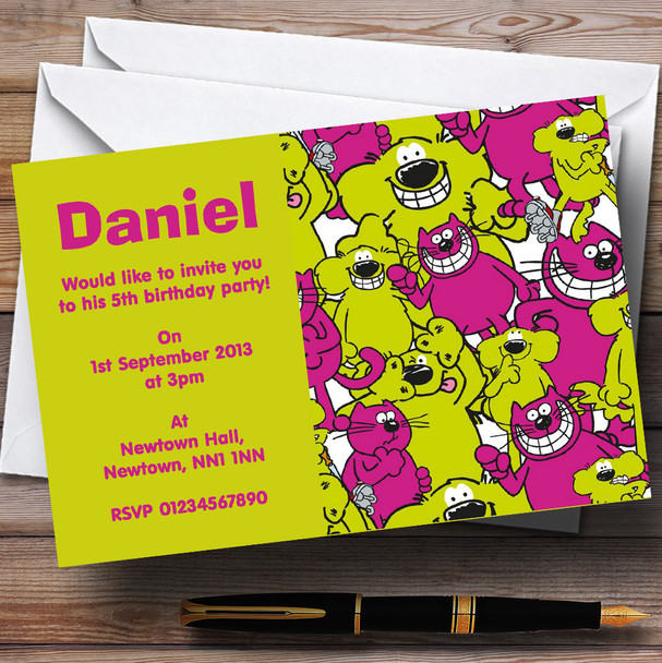 Roobarb And Custard Customised Children's Birthday Party Invitations