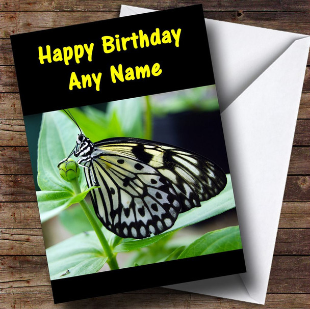 Unusual Butterfly Customised Birthday Card