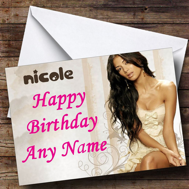 Nicole Scherzinger Customised Birthday Card