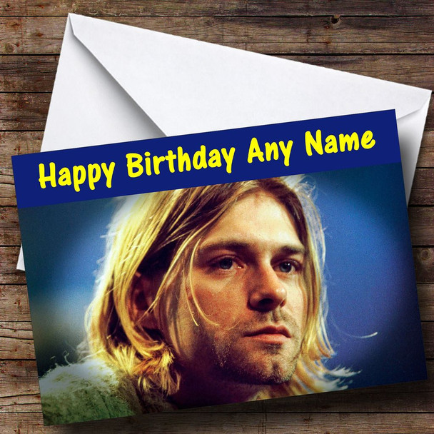 Kurt Cobain Customised Birthday Card