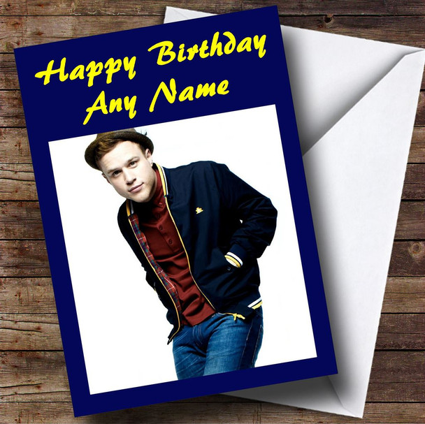 Olly Murs With Hat Customised Birthday Card