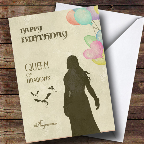 Got Funny Queen Game Of Thrones Birthday Customised Card