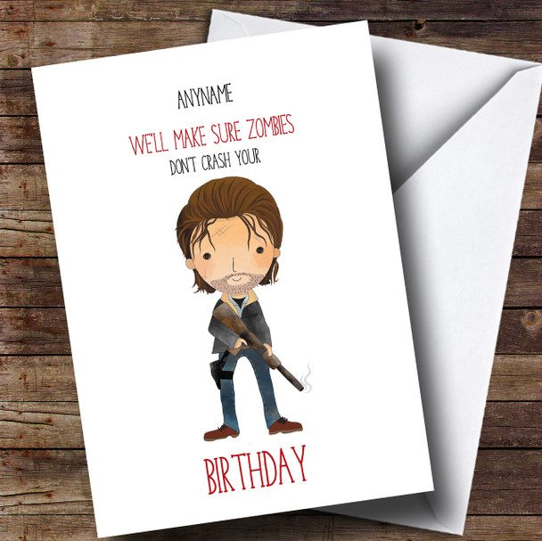 The Walking Dead Rick Birthday Customised Card