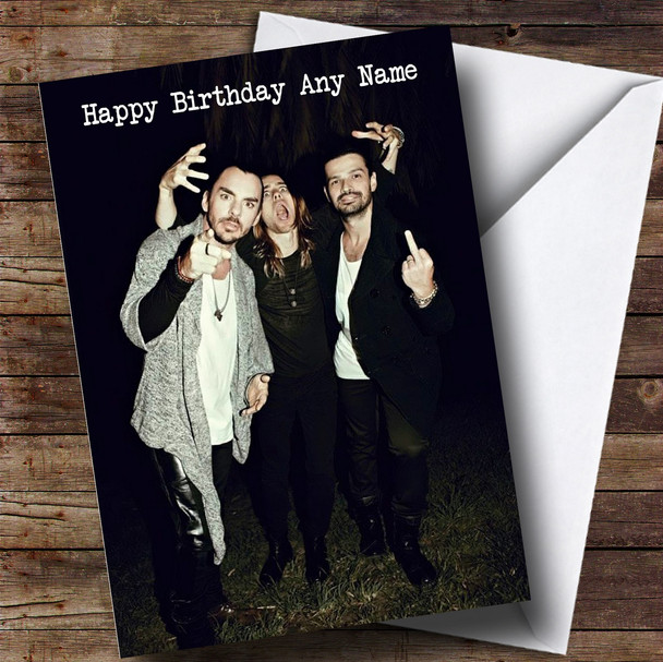 Customised Thirty Seconds To Mars Celebrity Birthday Card