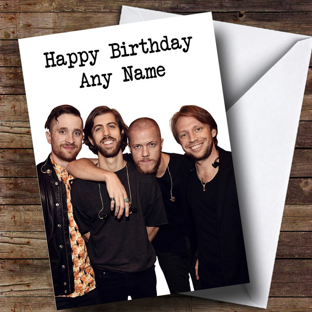 Customised Imagine Dragons Celebrity Birthday Card