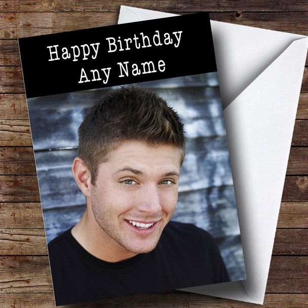 Customised Jensen Ackles Celebrity Birthday Card