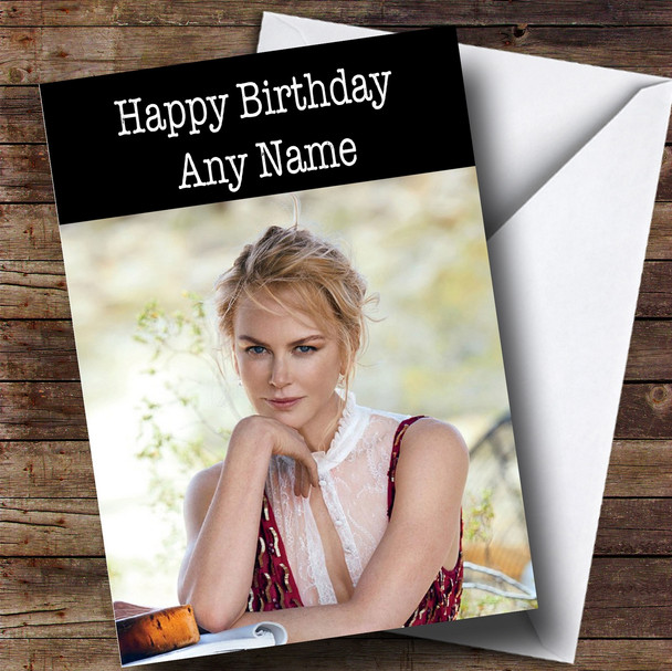 Customised Nicole Kidman Celebrity Birthday Card