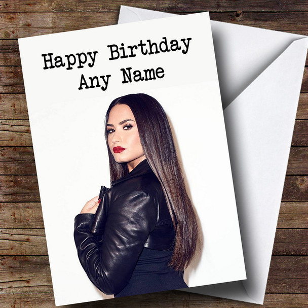 Customised Demi Lovato Celebrity Birthday Card