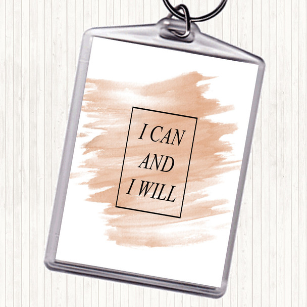 Watercolour I Can Quote Keyring