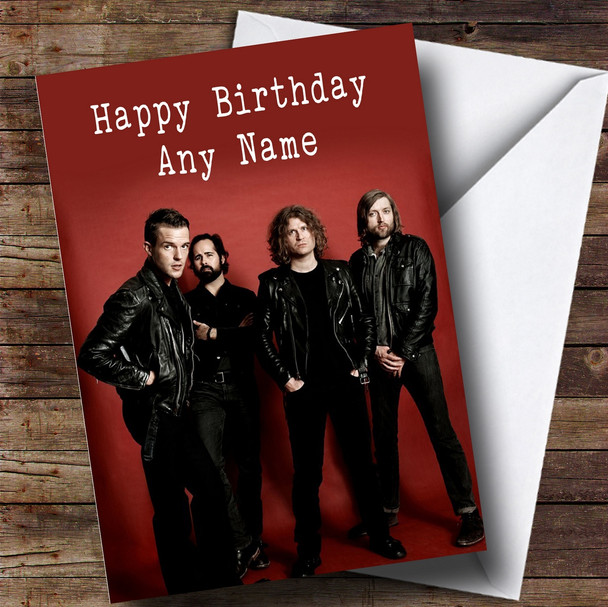 Customised The Killers Celebrity Birthday Card