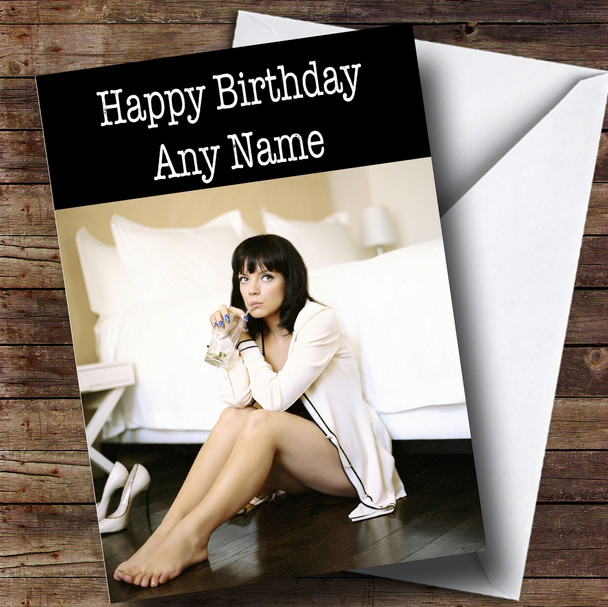 Customised Lily Allen Celebrity Birthday Card
