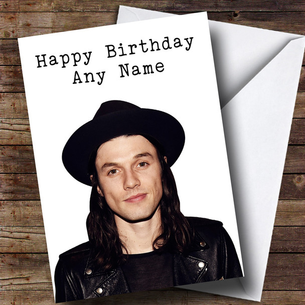 Customised James Bay Celebrity Birthday Card