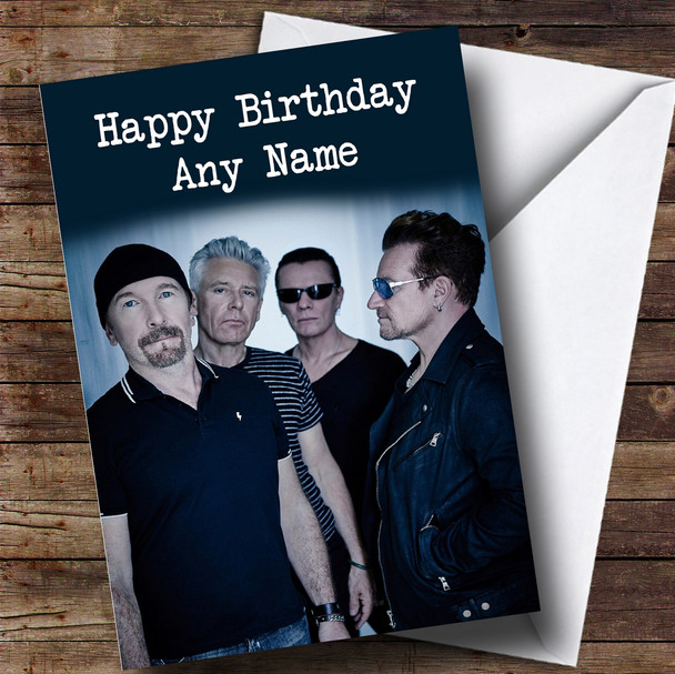 Customised U2 Celebrity Birthday Card