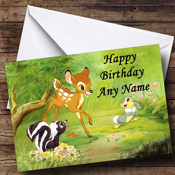 Bambi Customised Birthday Card