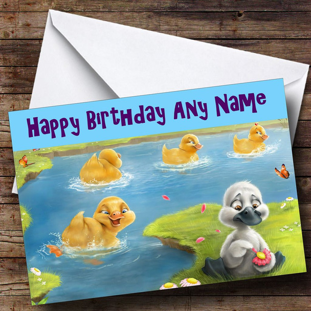 Ugly Duckling Customised Birthday Card