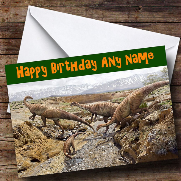 Dinosaur Customised Birthday Card