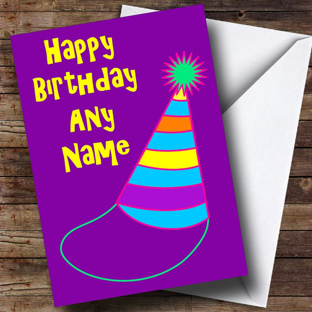 Party Hat Customised Birthday Card