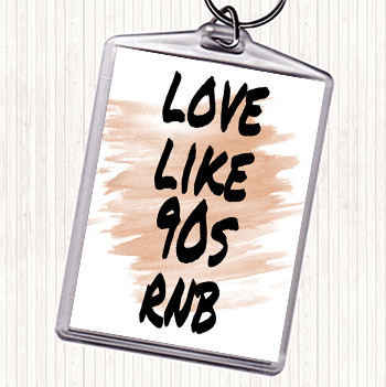 Watercolour 90S Rnb Quote Keyring