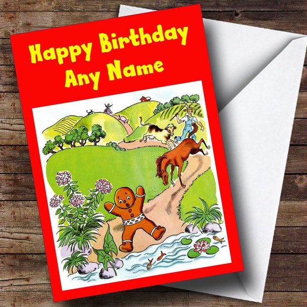 The Gingerbread Man Customised Birthday Card