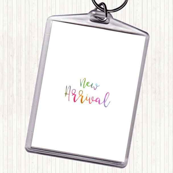New Arrival Rainbow Quote Keyring