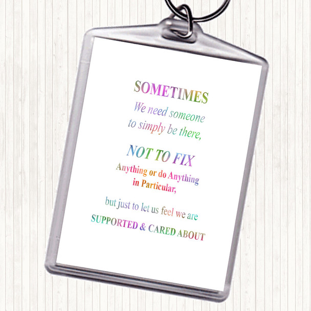 Not To Fix Rainbow Quote Keyring