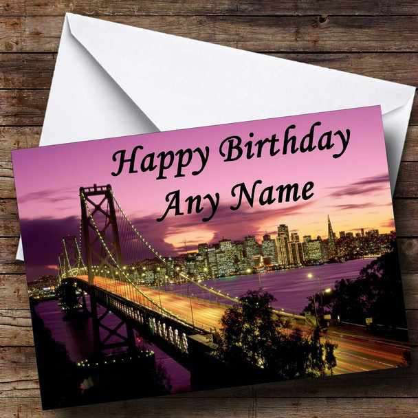 San Francisco Customised Birthday Card