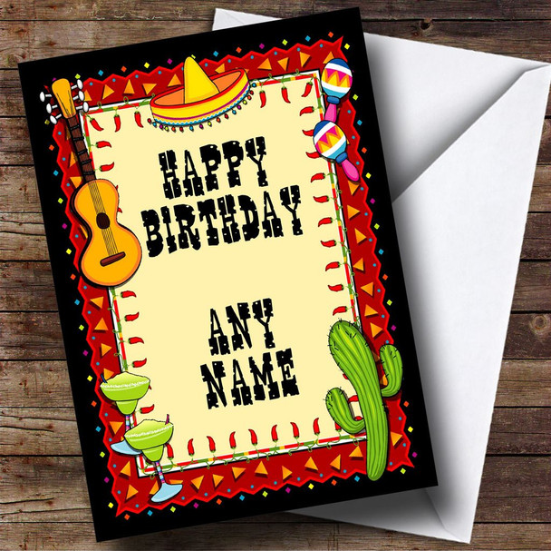 Mexican Customised Birthday Card