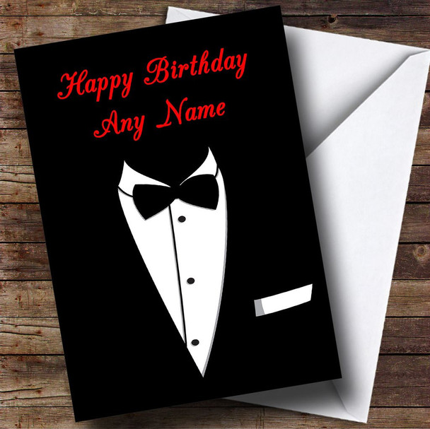Tuxedo Customised Birthday Card
