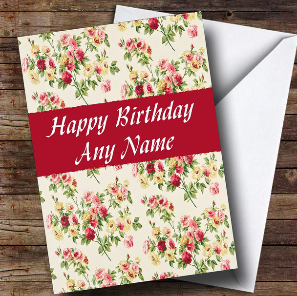 Kidston Inspired Floral Customised Birthday Card Kidston Inspired Floral Customised Birthday Card