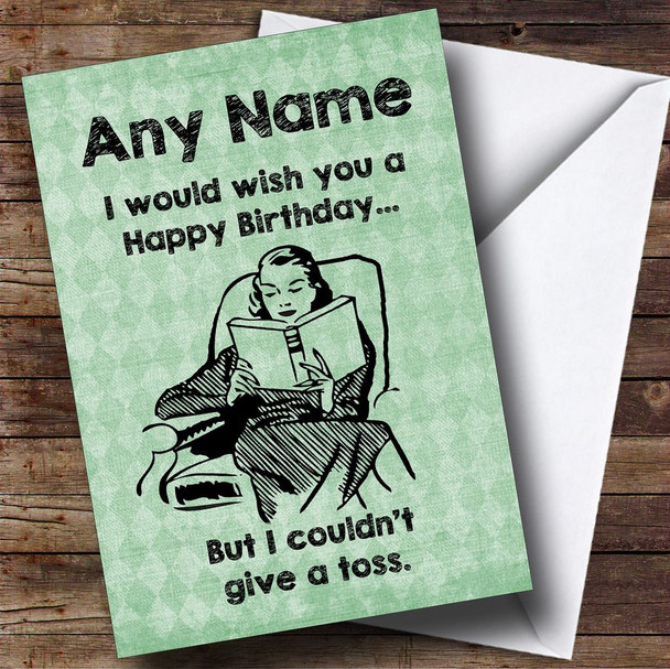 Funny Joke Rude Green Would Wish You A Happy Bday Customised Birthday Card