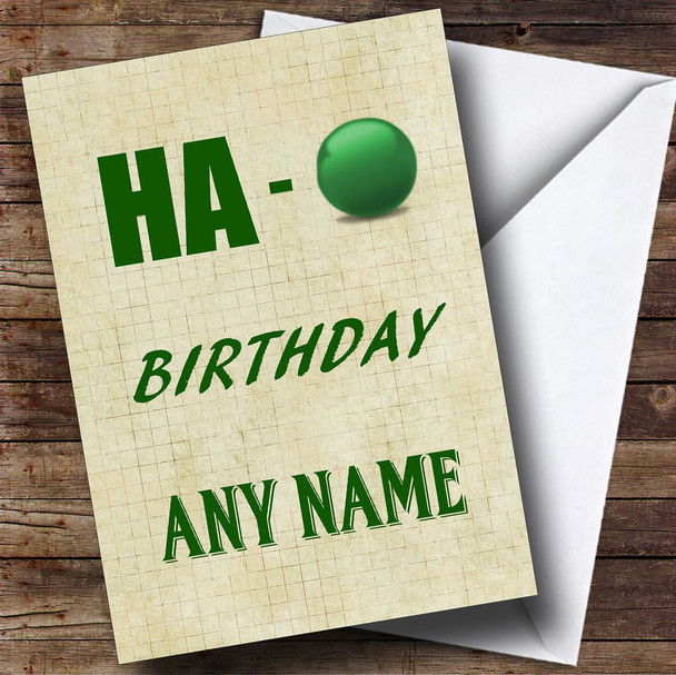 Funny Joke Ha Customised Birthday Card