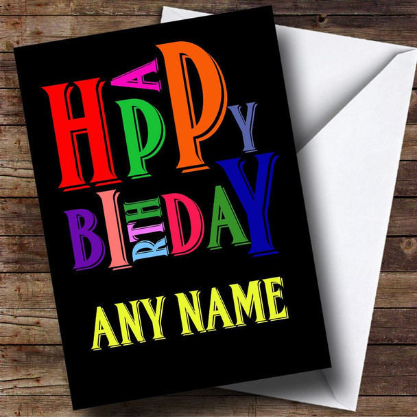 Funky Wonky Customised Birthday Card