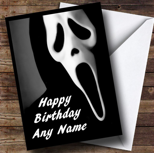 Scream Scary Horror Customised Birthday Card