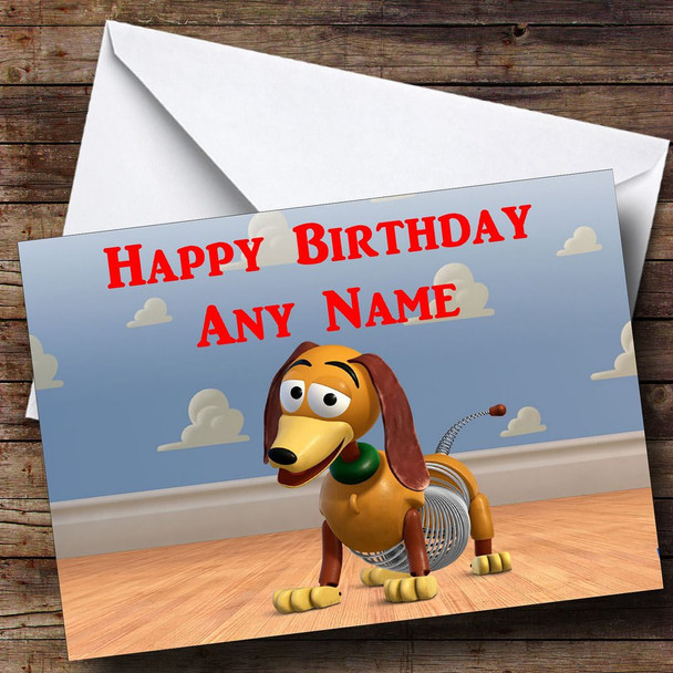 Toy Story Slinky Dog Customised Birthday Card