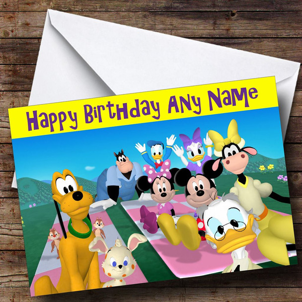 Mickey Mouse Clubhouse Customised Birthday Card