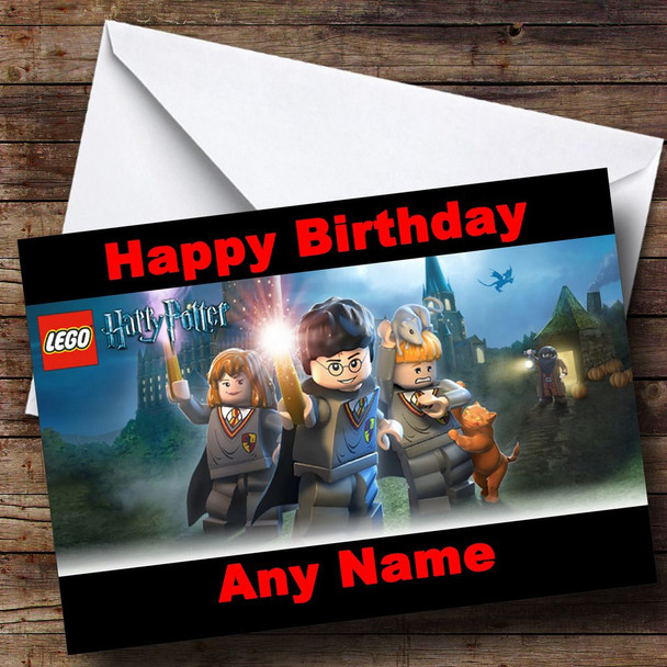 Lego Harry Potter Customised Birthday Card