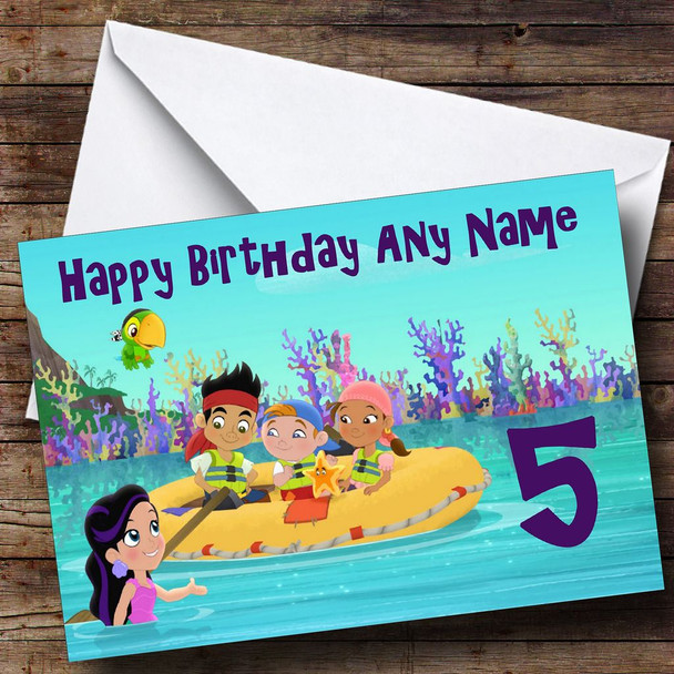 Jake & The Neverland Pirates Customised Birthday Card