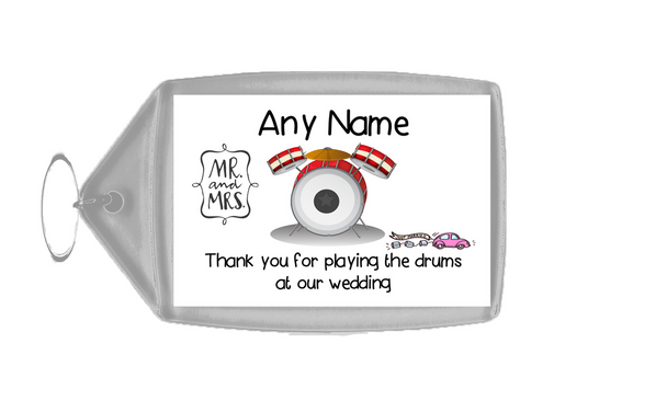 Thank You For Playing The Drums At Our Wedding Keyring