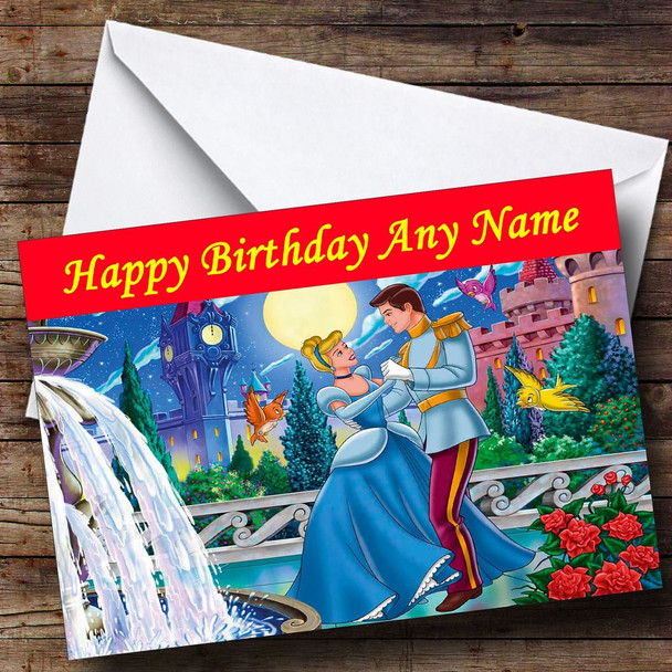 Dancing Cinderella Customised Birthday Card