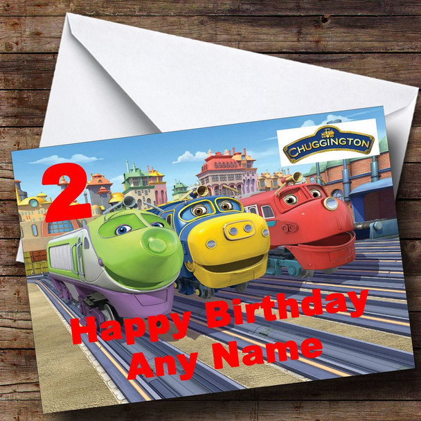 Chuggington Trains Customised Birthday Card