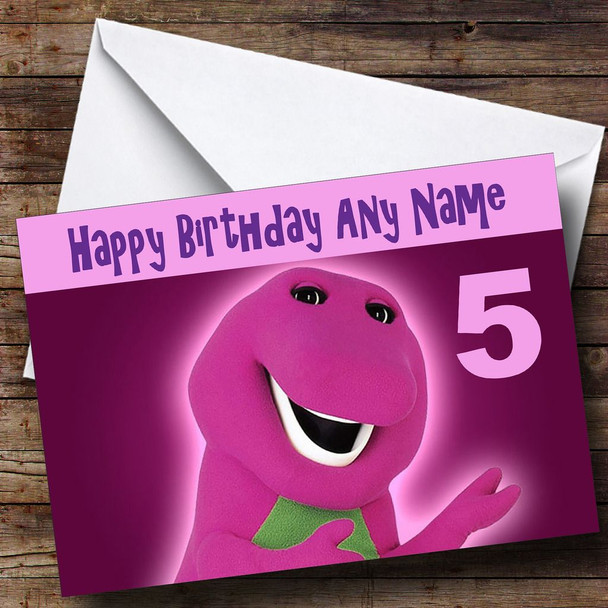 Barney Customised Birthday Card