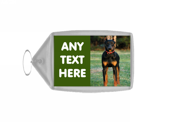 Doberman Dog Keyring
