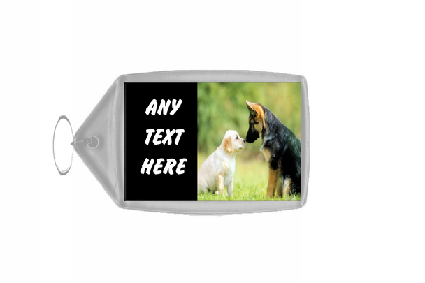 Two Cute Dogs Keyring