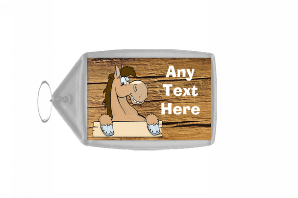 Dun Horse Cracked Keyring